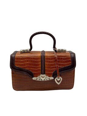 Ciela Cognac Brown Synthetic Handbag